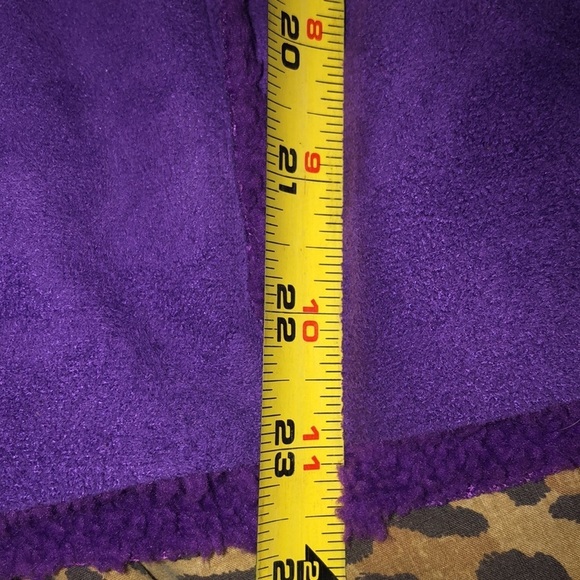 Chico’s size 12 purple faux suede /shearling vest, super cute with  denim - Picture 10 of 16